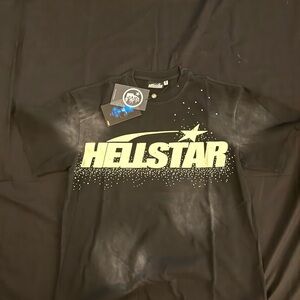 Hellstar Black T-Shirt w/ Rhinestones Medium Brand New